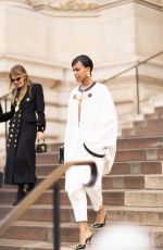 SABRINA ELBA Leaves Schiaparelli Show at Paris Fashion Week 01/22/2024
