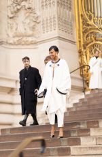 SABRINA ELBA Leaves Schiaparelli Show at Paris Fashion Week 01/22/2024