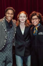 SADIE SINK Visiting Stranger Things on Stage in London 01/29/2024