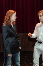 SADIE SINK Visiting Stranger Things on Stage in London 01/29/2024