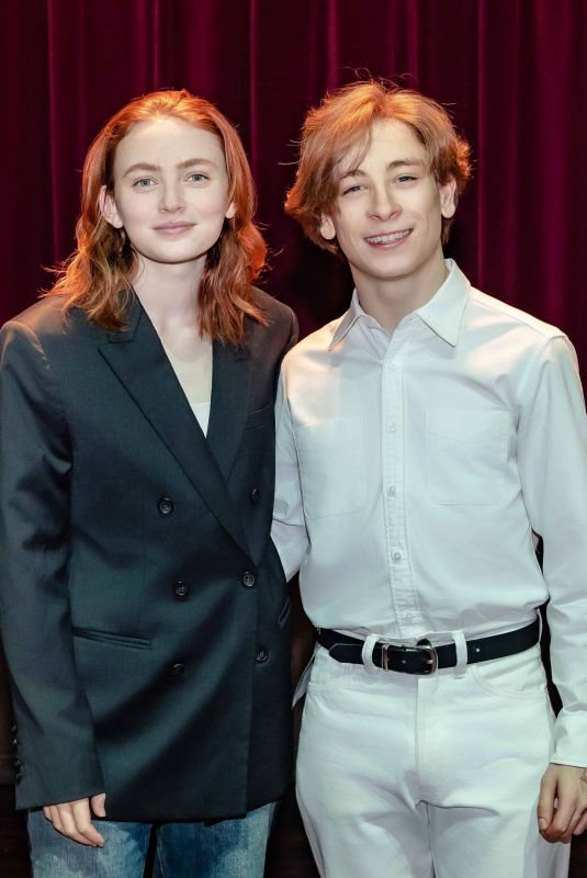 SADIE SINK Visiting Stranger Things on Stage in London 01/29/2024