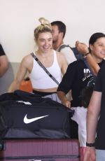 SAM KERR and KRISTIE MEWIS Arrives in Australia 12/27/2023