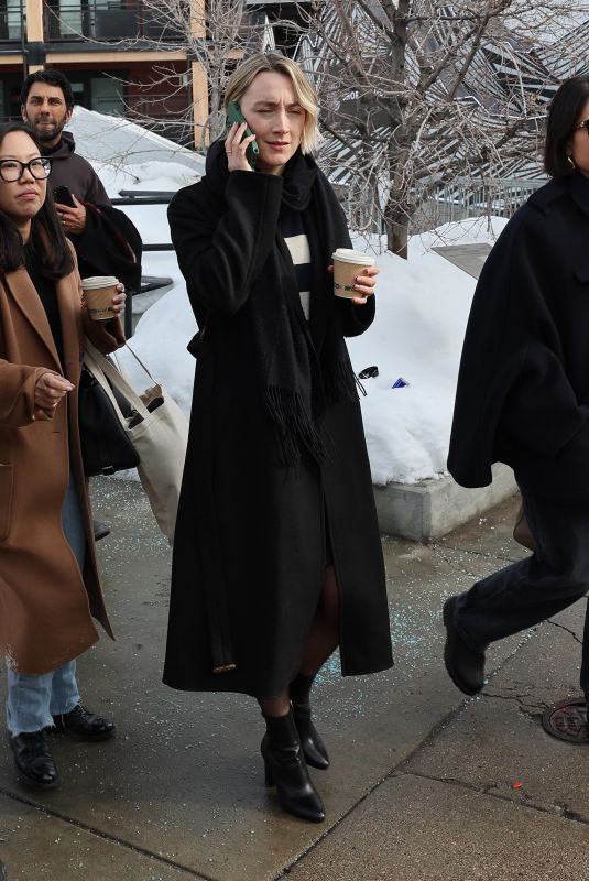 SAOIRSE RONAN Out at Sundance Film Festival 2024 in Park City 01/19/2024