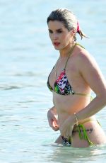 SARAH JAYNE DUNN in Bikini at a Beach in Barbados 01/04/2024