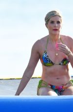 SARAH JAYNE DUNN in Bikini at a Beach in Barbados 01/04/2024