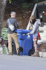 SARAH SILVERMAN and Rory Albanese Collected Her Mail and Walk with Their Dogs in Los Feliz 01/02/2024