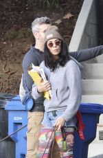 SARAH SILVERMAN and Rory Albanese Collected Her Mail and Walk with Their Dogs in Los Feliz 01/02/2024
