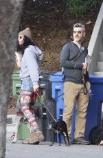 SARAH SILVERMAN and Rory Albanese Collected Her Mail and Walk with Their Dogs in Los Feliz 01/02/2024
