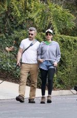 SARAH SILVERMAN and Rory Albanese Out Hikinig in Los Feliz 01/15/2024