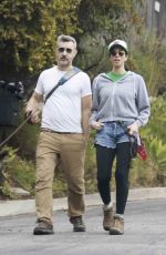 SARAH SILVERMAN and Rory Albanese Out Hikinig in Los Feliz 01/15/2024