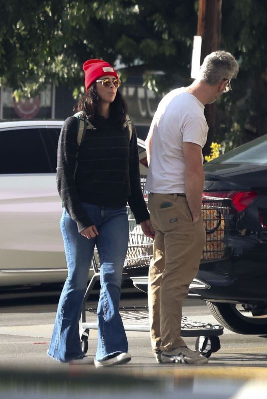 SARAH SILVERMAN and Rory Albanese Shopping at Gelson