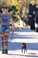 SARAH SILVERMAN Out with Her Dog with a Friend in Los Feliz 01/26/2024