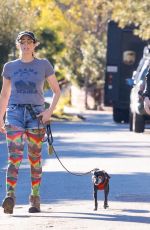 SARAH SILVERMAN Out with Her Dog with a Friend in Los Feliz 01/26/2024