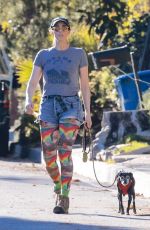 SARAH SILVERMAN Out with Her Dog with a Friend in Los Feliz 01/26/2024