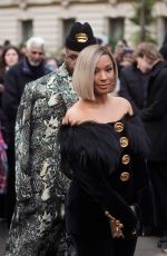 SAVANNAH JAMES Arrives at Schiaparelli Haute Couture Spring/Summer 2024 Show at Paris Fashion Week 01/22/2024