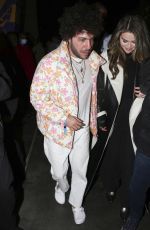 SELENA GOMEZ and Benny Blanco Leaves Lakers vs. Miami Heat Game at Crypto.com Arena in Los Angeles 01/03/2024