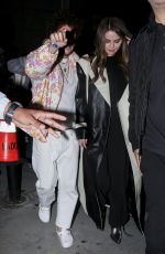 SELENA GOMEZ and Benny Blanco Leaves Lakers vs. Miami Heat Game at Crypto.com Arena in Los Angeles 01/03/2024