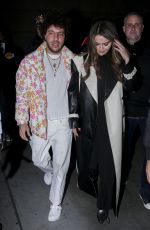SELENA GOMEZ and Benny Blanco Leaves Lakers vs. Miami Heat Game at Crypto.com Arena in Los Angeles 01/03/2024