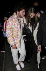 SELENA GOMEZ and Benny Blanco Leaves Lakers vs. Miami Heat Game at Crypto.com Arena in Los Angeles 01/03/2024