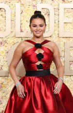 SELENA GOMEZ at 81st Annual Golden Globe Awards in Los Angeles 01/07/2024