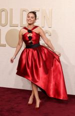 SELENA GOMEZ at 81st Annual Golden Globe Awards in Los Angeles 01/07/2024