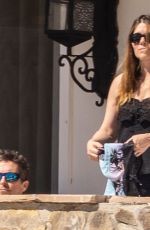 SIBI BLAZIC and Christian Bale at a Pool in Los Cabos 01/29/2024
