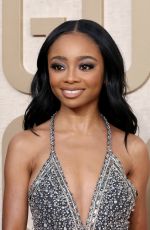SKAI JACKSON at 81st Annual Golden Globe Awards in Los Angeles 01/07/2024