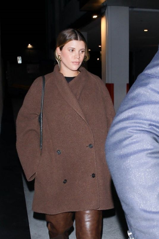 SOFIA RICHIE Out for Dinner with Friends in Beverly Hills 01/14/2024