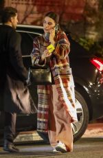 SOPHIA BUSH Out for Dinner at San Vicente Bungalows in West Hollywood 01/16/2024