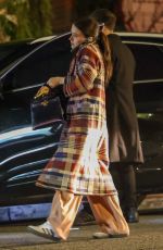 SOPHIA BUSH Out for Dinner at San Vicente Bungalows in West Hollywood 01/16/2024