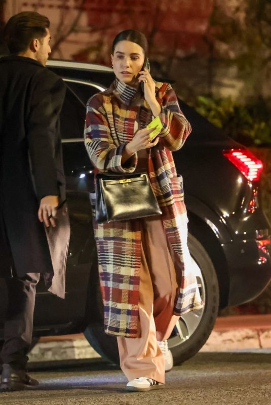SOPHIA BUSH Out for Dinner at San Vicente Bungalows in West Hollywood 01/16/2024