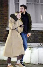 SOPHIE TURNER and Peregrine Pearson Out in London 01/17/2024