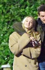 SOPHIE TURNER and Peregrine Pearson Out in London 01/17/2024