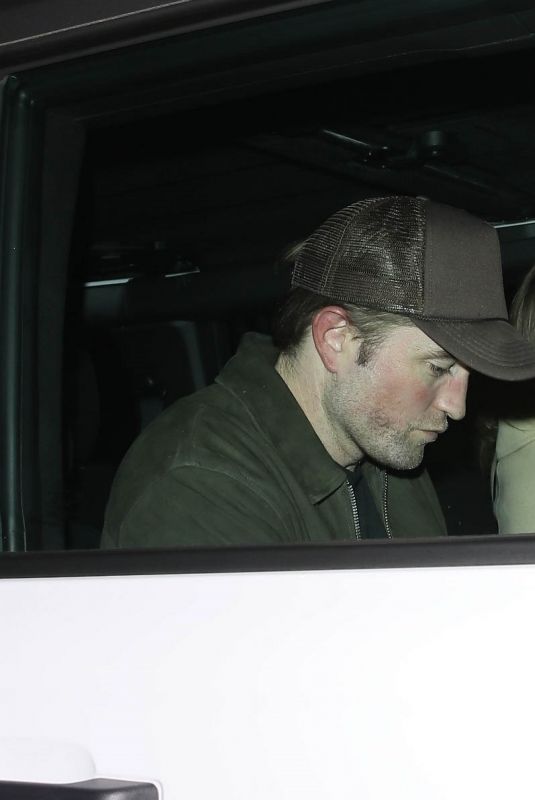 SUKI WATERHOUSE and Robert Pattinson Leaves Funke in Beverly Hills 01/14/2024