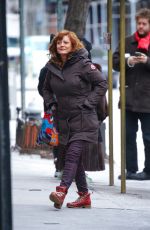 SUSAN SARANDON Out with Her Son Jack Henry Robbins for Lunch in New York 01/18/2024