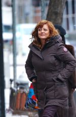 SUSAN SARANDON Out with Her Son Jack Henry Robbins for Lunch in New York 01/18/2024
