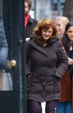 SUSAN SARANDON Out with Her Son Jack Henry Robbins for Lunch in New York 01/18/2024
