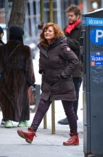 SUSAN SARANDON Out with Her Son Jack Henry Robbins for Lunch in New York 01/18/2024