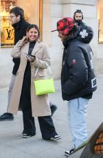 TAINA MARIE MELENDEZ Out at Place Vendome in Paris 01/15/2024