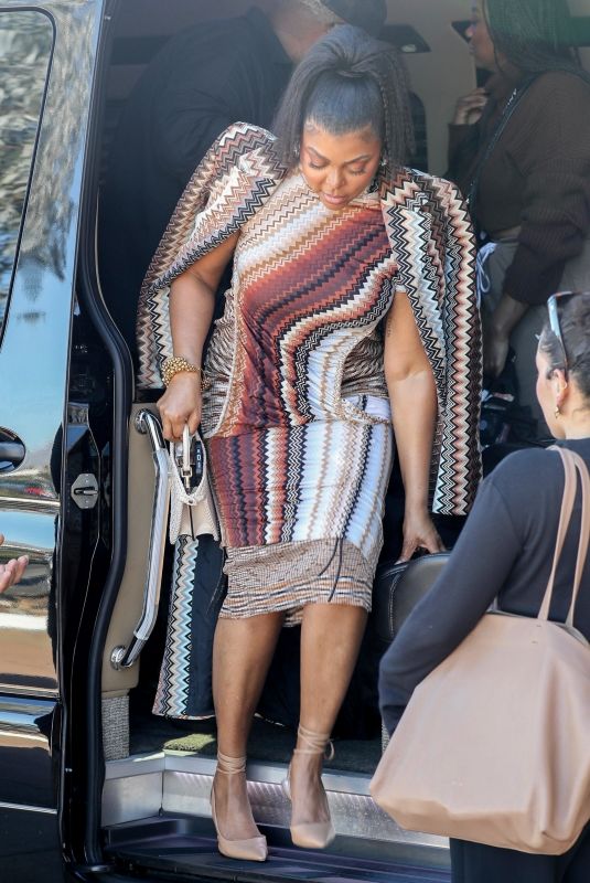 TARAJI P. HENSON Arrives at Promotion of The Color Purple in Palm Springs 01/04/2024