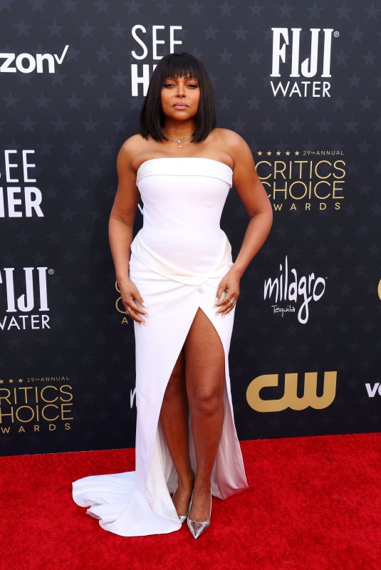 TARAJI P. HENSON at 2024 Critics Choice Awards in Santa Monica 01/14/2024