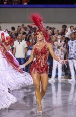 TATI BARBIERI at Technical Rehearsal at Sapucaí in Rio de Janeiro 01/21/2024