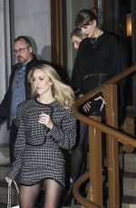 TAYLOR SWIFT and BRITTANY MAHOMES Leaves Nobu in New York 01/23/2024