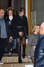 TAYLOR SWIFT and BRITTANY MAHOMES Leaves Nobu in New York 01/23/2024