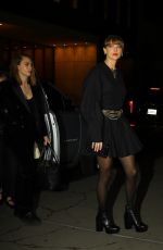 TAYLOR SWIFT and CARA DELEVINGNE Out for Dinner at Nobu in New York 01/23/2024 