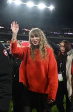 TAYLOR SWIFT and Travis Kelce atKansas City Chiefs v Baltimore Ravens AFC Championship Game in Baltimore 01/28/2024