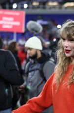 TAYLOR SWIFT and Travis Kelce atKansas City Chiefs v Baltimore Ravens AFC Championship Game in Baltimore 01/28/2024