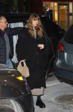 TAYLOR SWIFT Arrives at Electric Lady Studio in New York 01/18/2024