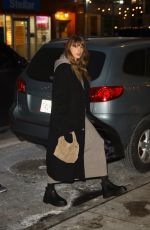 TAYLOR SWIFT Arrives at Electric Lady Studio in New York 01/18/2024