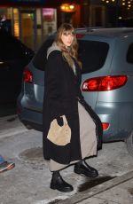 TAYLOR SWIFT Arrives at Electric Lady Studio in New York 01/18/2024